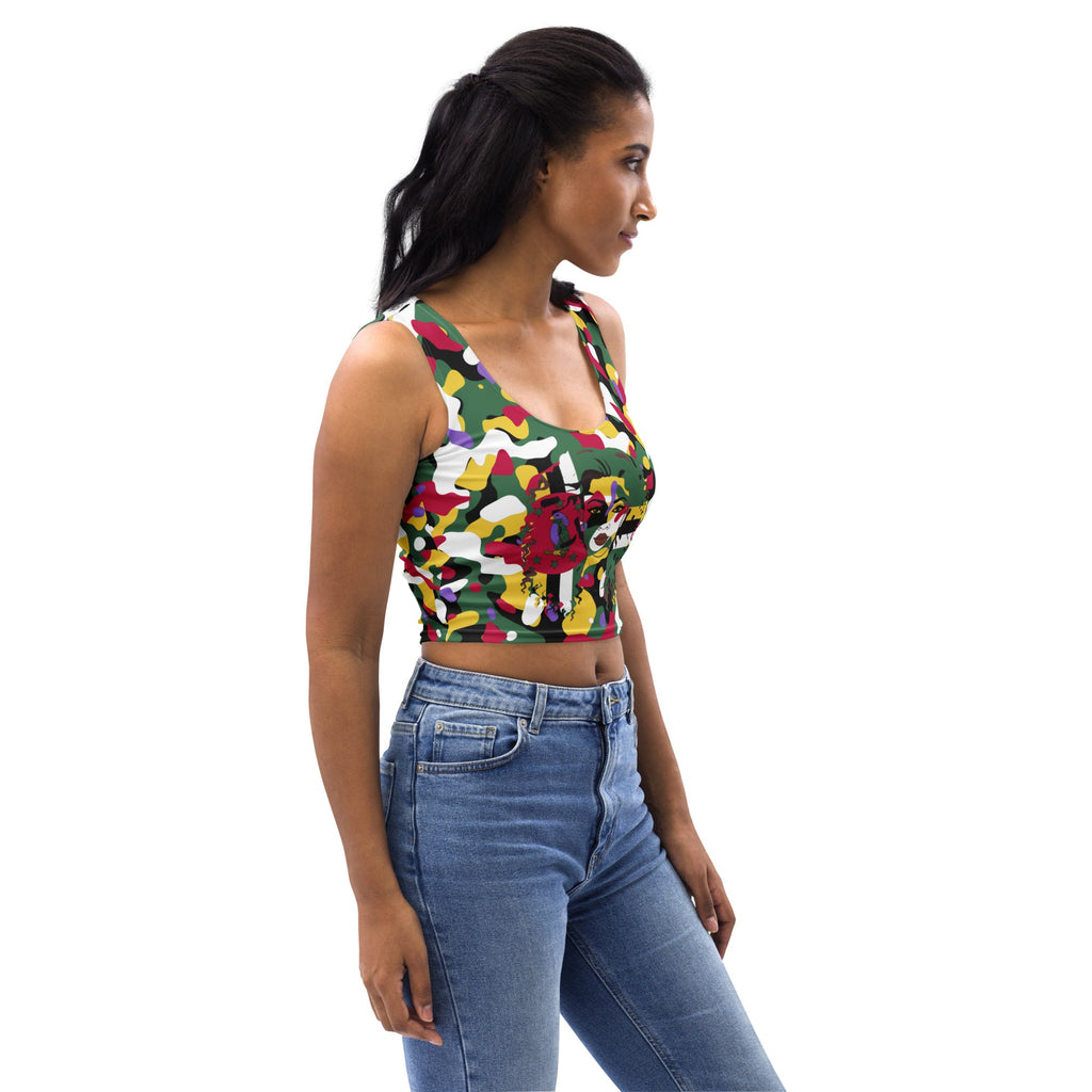 Doninican Girl Camo Crop Top - Conscious Apparel Store