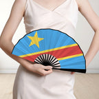 DR Congo Girl Double-Sided Custom Folding Fan - Conscious Apparel Store
