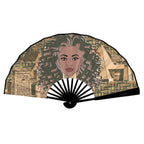 Nubian Girl (Olive) Double-Sided Custom Folding Fan
