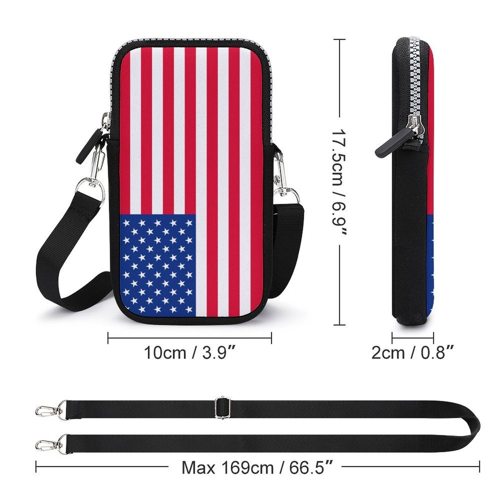 American Flag Mobile Phone Purse