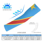 D R Congo Flag Cooling Compression Arm Sleeves