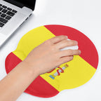 Spain Flag Mouse Pad with Wrist Rest Support