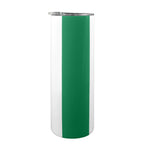 Nigeria Flag 20oz Tall Skinny Tumbler with Lid and Straw