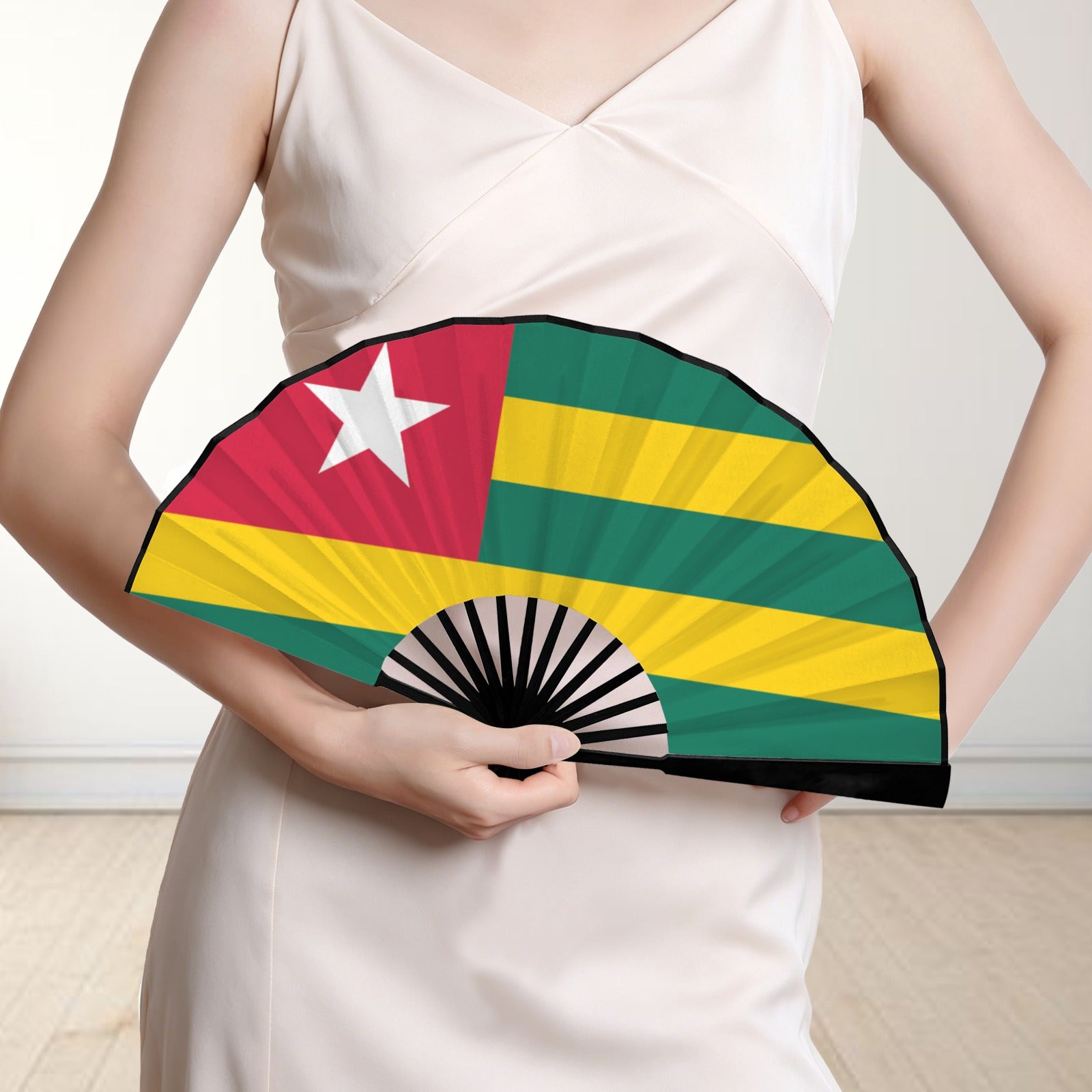 Togo Flag Double-Sided Custom Folding Fan
