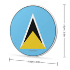 St Lucia Flag Wireless Charging Pad