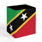 St Kitts Flag Square Pen Holder