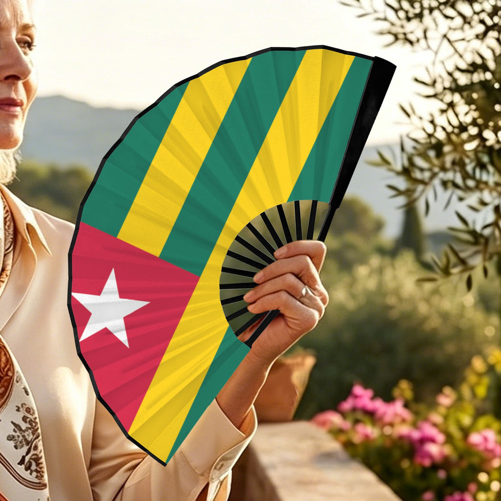 Togo Flag Double-Sided Custom Folding Fan