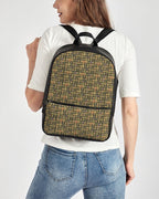 Egyptian Hieroglyphics Olive Classic Faux Leather Backpack - Conscious Apparel Store