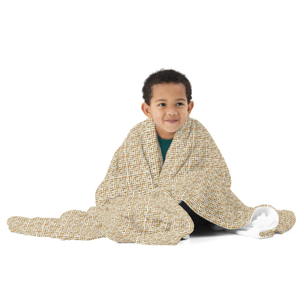 Egyptian Hieroglyphics Throw Blanket (White) - Conscious Apparel Store