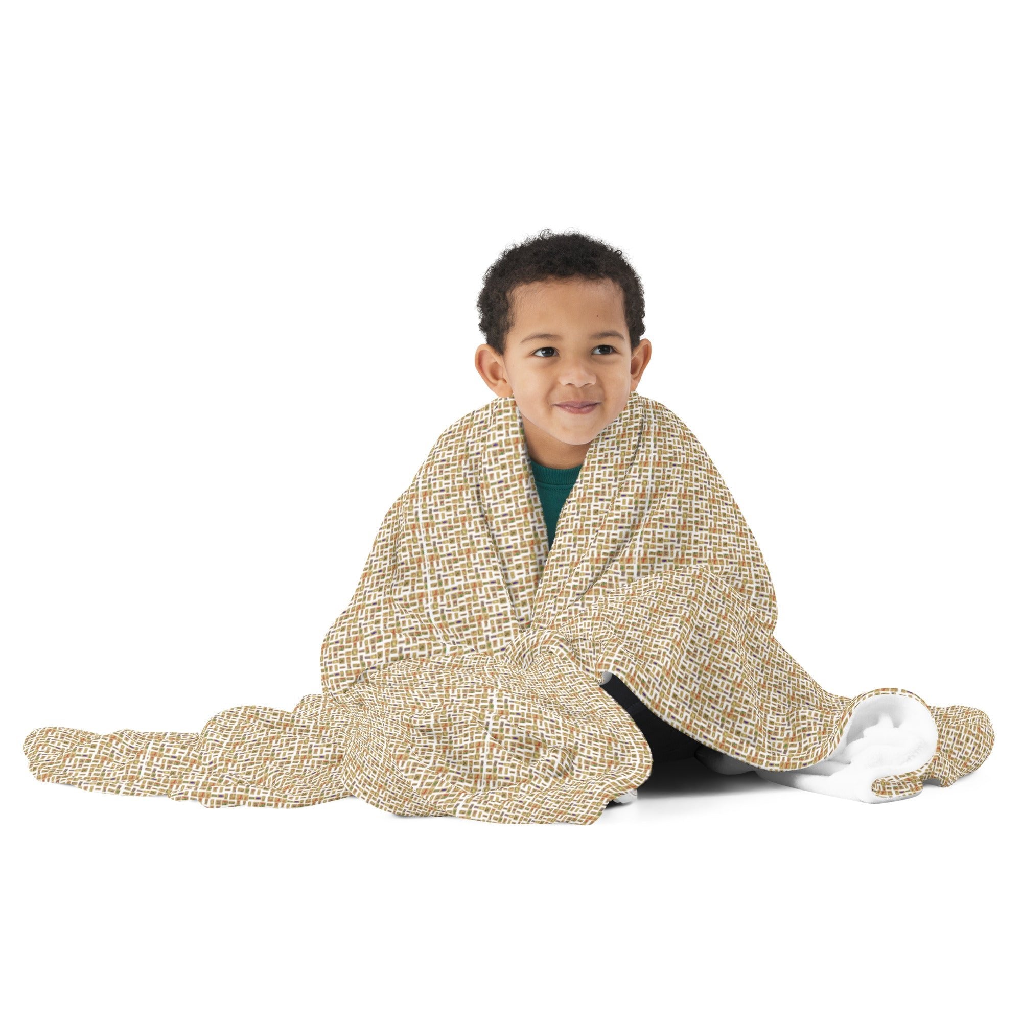 Egyptian Hieroglyphics Throw Blanket (White) - Conscious Apparel Store