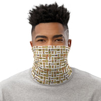 Egyptian Hieroglyphics (White) Neck Gaiter - Conscious Apparel Store