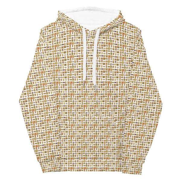 Egyptian Hieroglyphics (White) Unisex Hoodie - Conscious Apparel Store