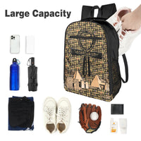 Egyptian Nubia Ankh Cross (Black) Sports Backpack (6 Colors Available) - Conscious Apparel Store