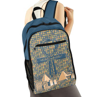 Egyptian Nubia Ankh Cross (Blue) Sports Backpack (6 Colors Available) - Conscious Apparel Store