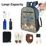 Egyptian Nubia Ankh Cross (Blue) Sports Backpack (6 Colors Available) - Conscious Apparel Store
