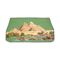 Egyptian Pyramids (Green) Car Sun Shade Umbrella 58"x29" (6 Colors Available) - Conscious Apparel Store