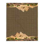 Egyptian Pyramids Throw Blanket (Black) (6 Colors Available) - Conscious Apparel Store