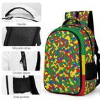 Ethiopia Flag Camo Casual Backpack - Conscious Apparel Store