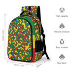 Ethiopia Flag Camo Casual Backpack - Conscious Apparel Store