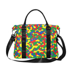 Ethiopia Flag Camo Large Capacity Duffle Bag - Conscious Apparel Store