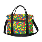 Ethiopia Flag Camo Large Capacity Duffle Bag - Conscious Apparel Store