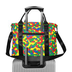 Ethiopia Flag Camo Large Capacity Duffle Bag - Conscious Apparel Store