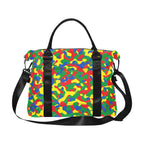 Ethiopia Flag Camo Large Capacity Duffle Bag - Conscious Apparel Store