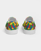 Ethiopia Flag Camo Men's Slip - On Canvas Shoe - Conscious Apparel Store