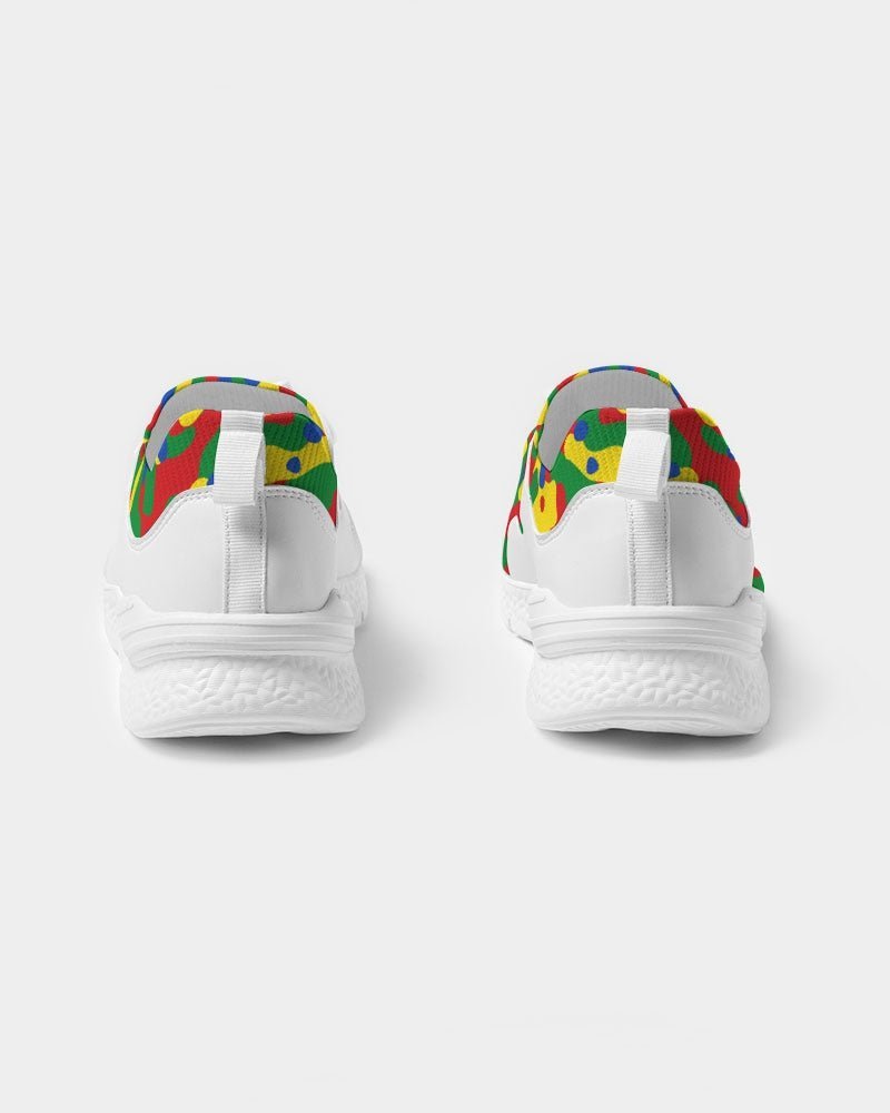 Ethiopia Flag Camo Men's Two-Tone Sneaker - Conscious Apparel Store