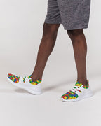 Ethiopia Flag Camo Men's Two-Tone Sneaker - Conscious Apparel Store