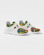 Ethiopia Flag Camo Women's Two - Tone Sneaker - Conscious Apparel Store