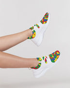 Ethiopia Flag Camo Women's Two - Tone Sneaker - Conscious Apparel Store