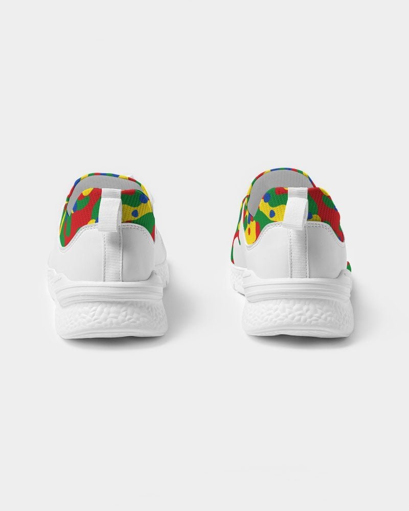 Ethiopia Flag Camo Women's Two-Tone Sneaker - Conscious Apparel Store