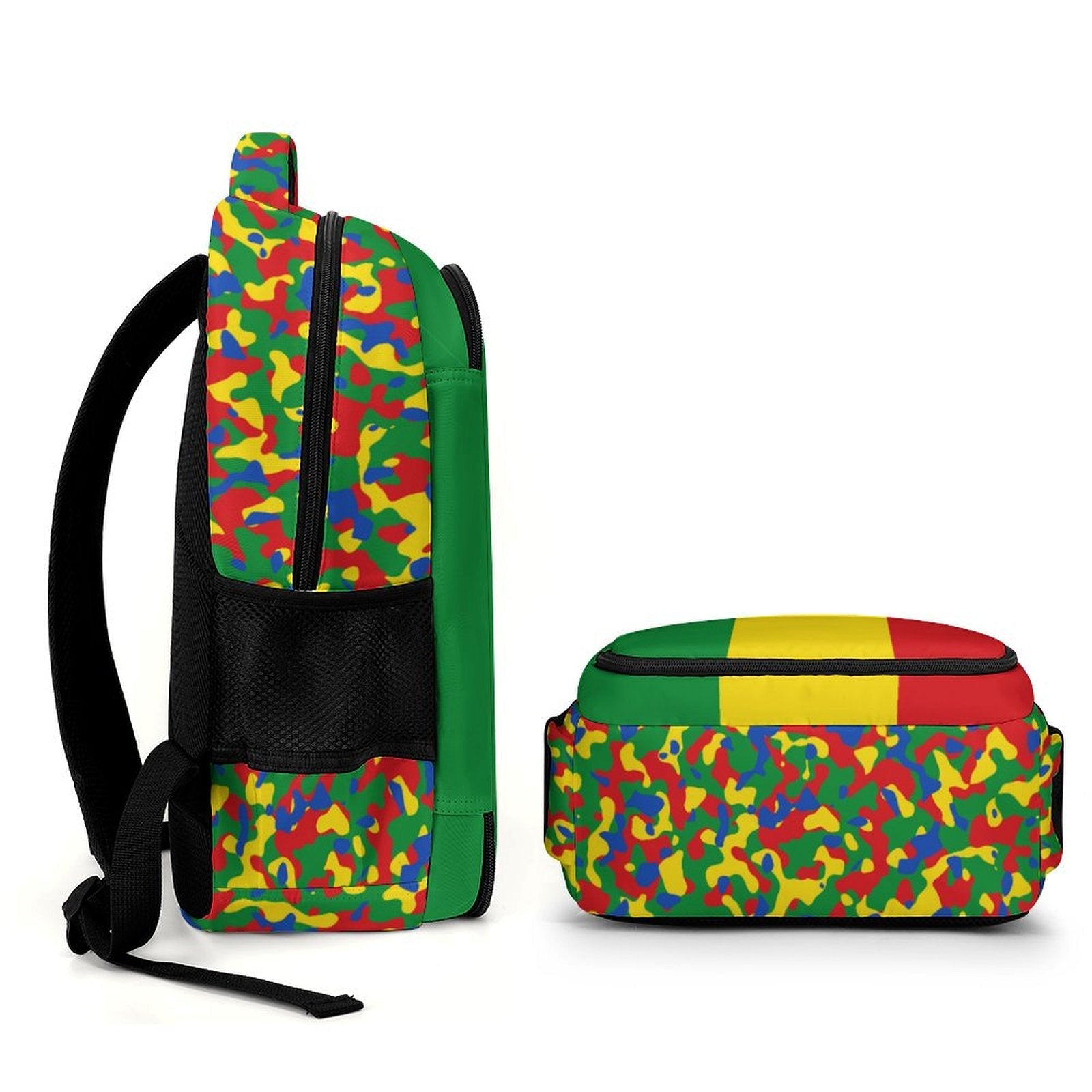 Ethiopia Flag Casual Backpack - Conscious Apparel Store
