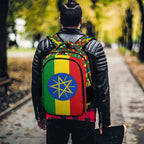 Ethiopia Flag Casual Backpack - Conscious Apparel Store