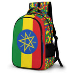 Ethiopia Flag Casual Backpack - Conscious Apparel Store