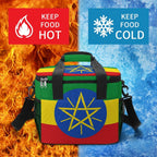 Ethiopia Flag Insulated Cooler Bag - Conscious Apparel Store
