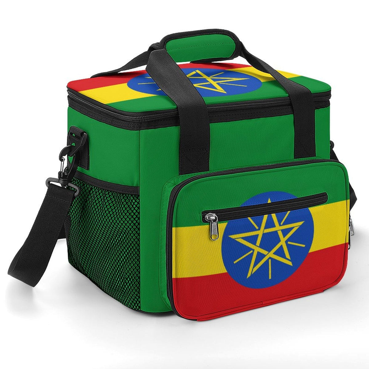 Ethiopia Flag Insulated Cooler Bag - Conscious Apparel Store