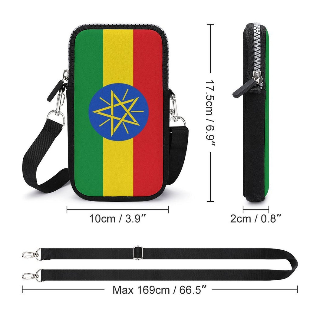 Ethiopia Flag Mobile Phone Purse - Conscious Apparel Store
