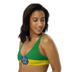Ethiopia Flag padded bikini top - Conscious Apparel Store