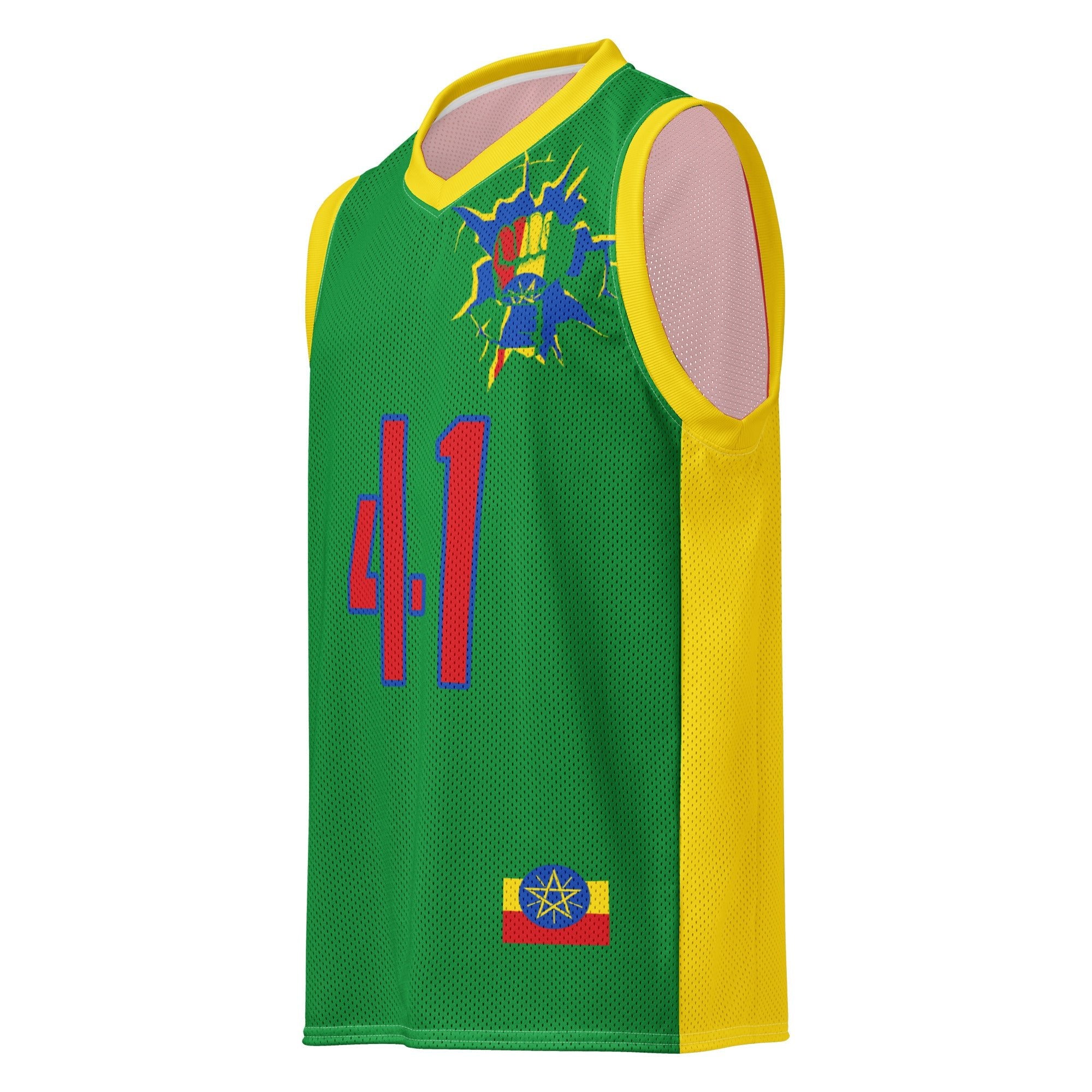 Ethiopia Flag Premium Sport Jersey Tank Top - Conscious Apparel Store