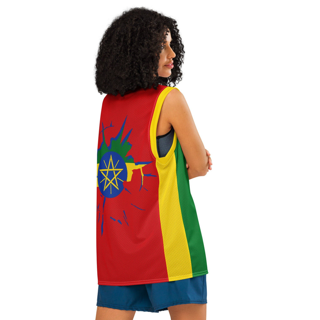 Ethiopia Flag Premium Sport Jersey Tank Top - Conscious Apparel Store