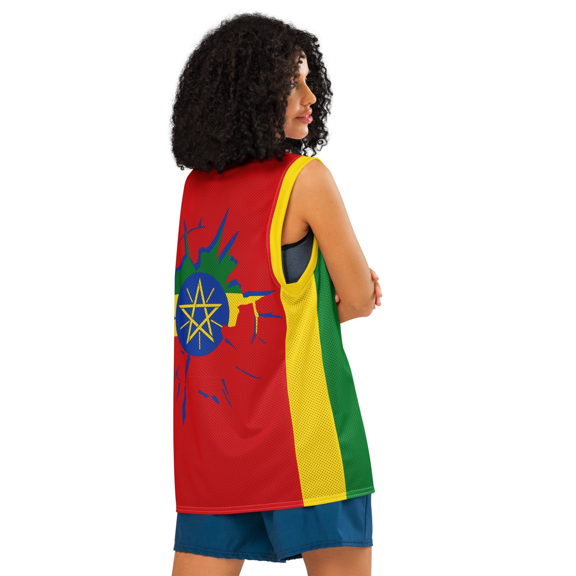 Ethiopia Flag Premium Sport Jersey Tank Top - Conscious Apparel Store