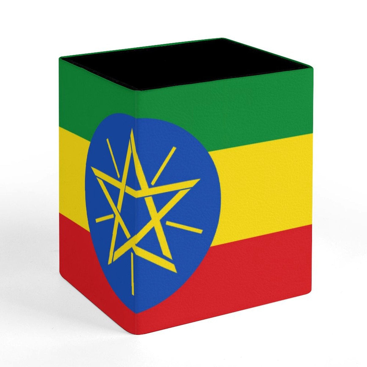 Ethiopia Flag Square Pen Holder - Conscious Apparel Store