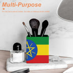 Ethiopia Flag Square Pen Holder - Conscious Apparel Store