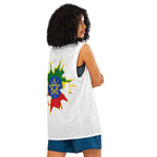 Ethiopia Flag (White) Premium Sport Jersey Tank Top - Conscious Apparel Store