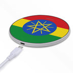 Ethiopia Flag Wireless Charging Pad - Conscious Apparel Store