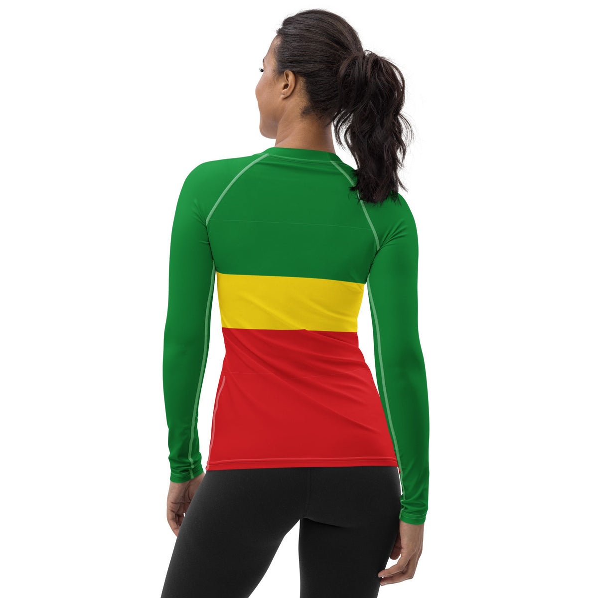 Ethiopia Flag Women's Rash Guard - Conscious Apparel Store
