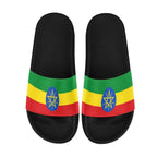 Ethiopia Flag Women's Slide Sandals - Conscious Apparel Store