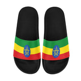 Ethiopia Flag Women's Slide Sandals - Conscious Apparel Store